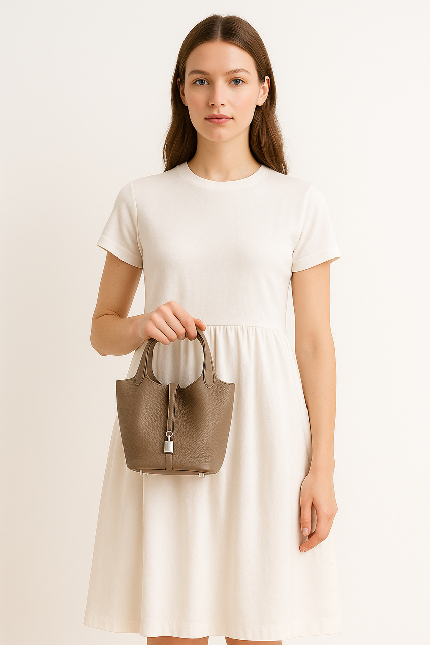 Top Handle Bucket Bag 18